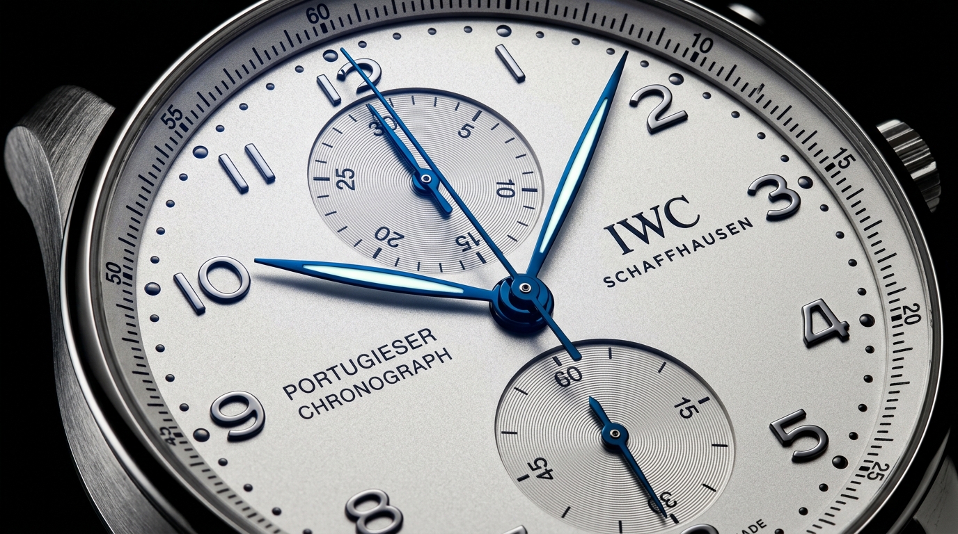 luxury mechanical watch detail