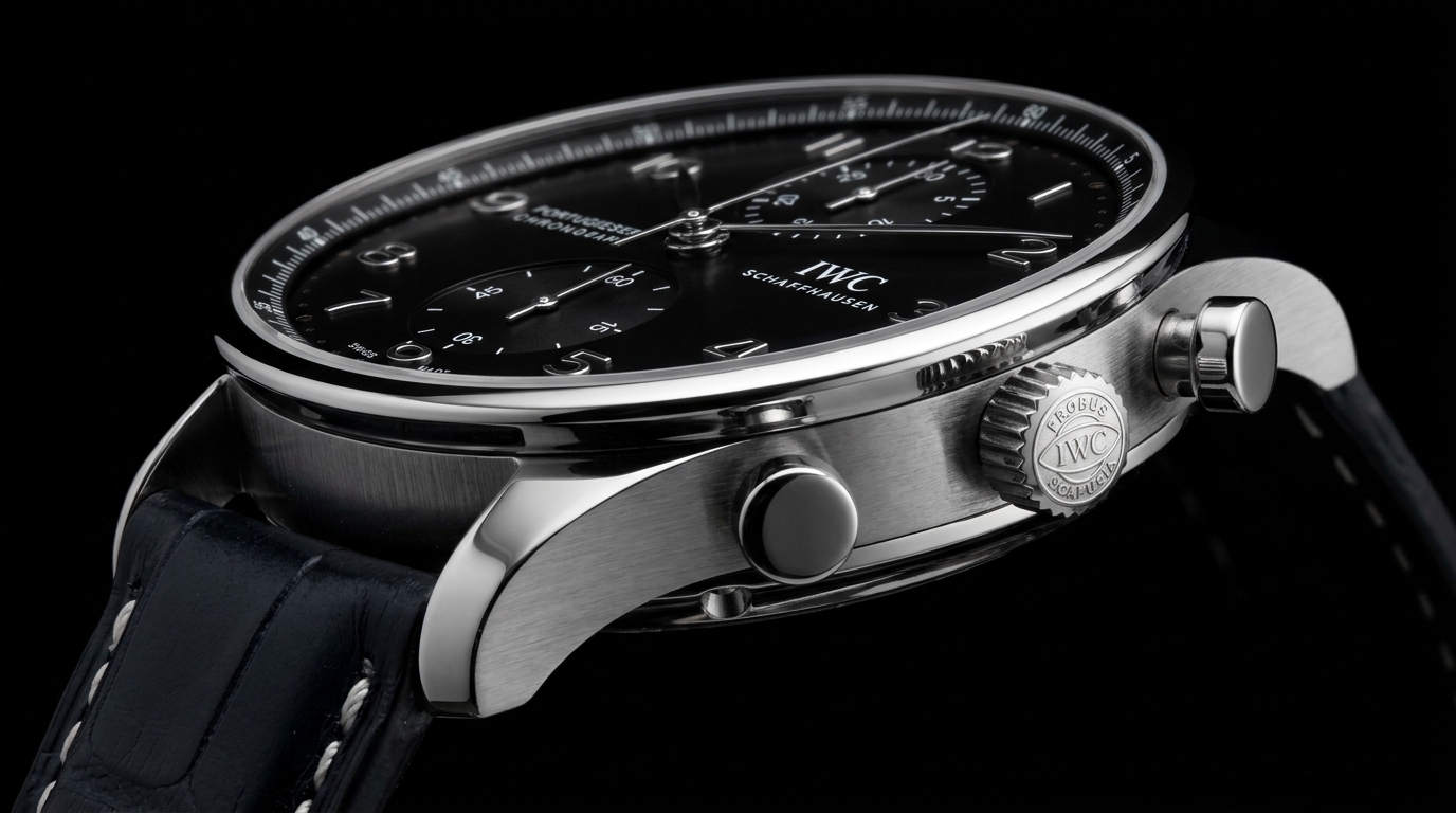 luxury mechanical watch detail