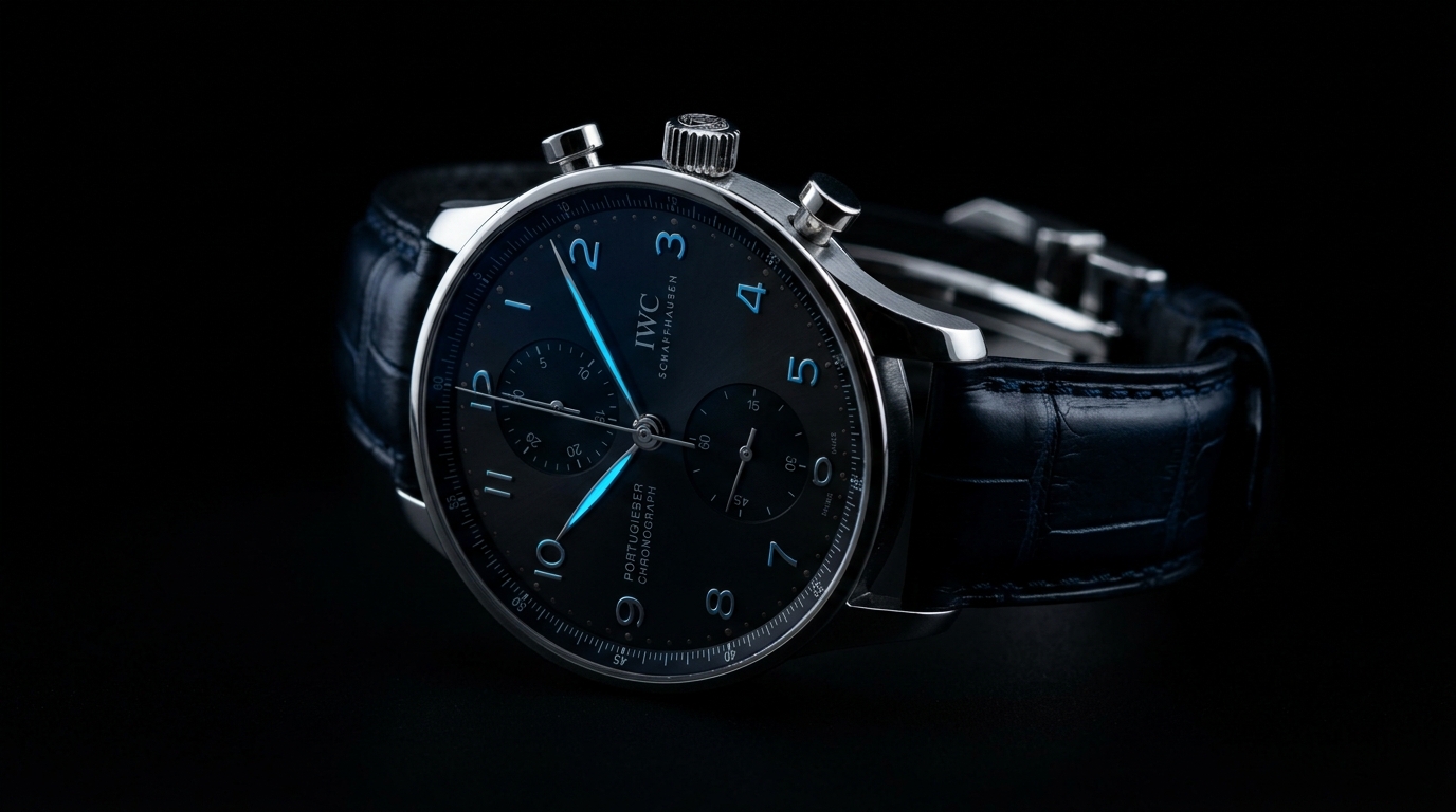 luxury mechanical watch detail