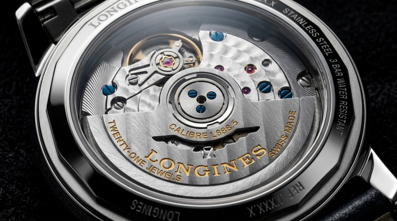 luxury mechanical watch detail