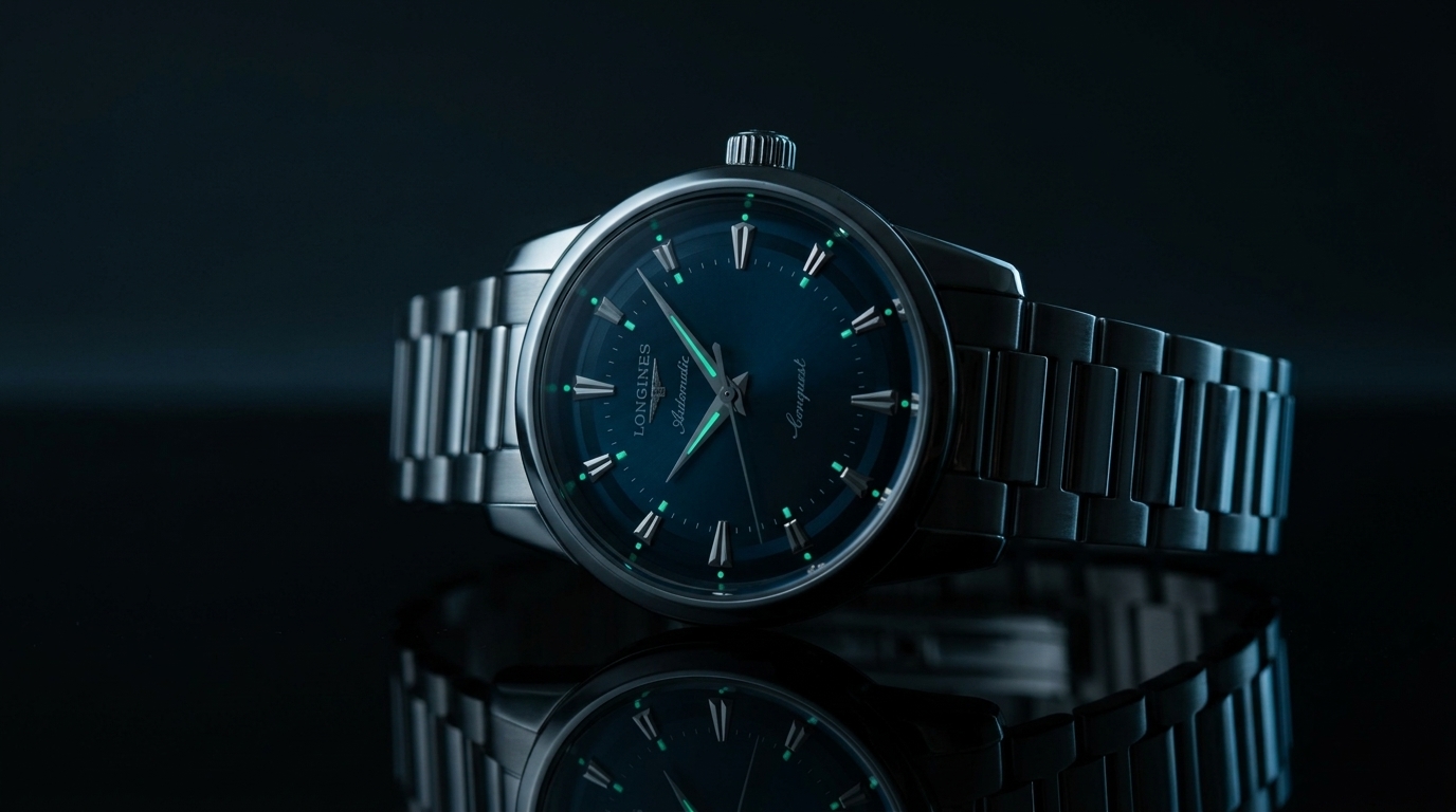 luxury mechanical watch detail