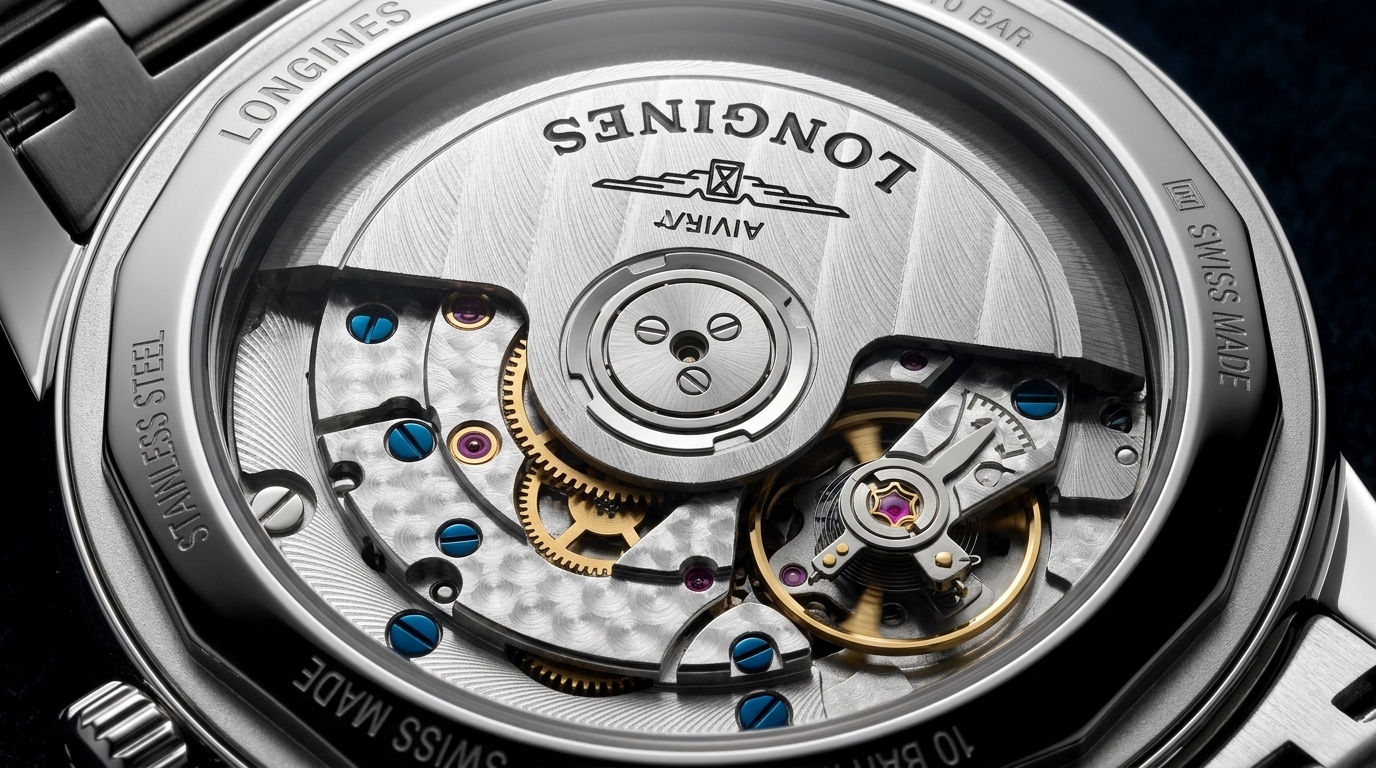 luxury mechanical watch detail