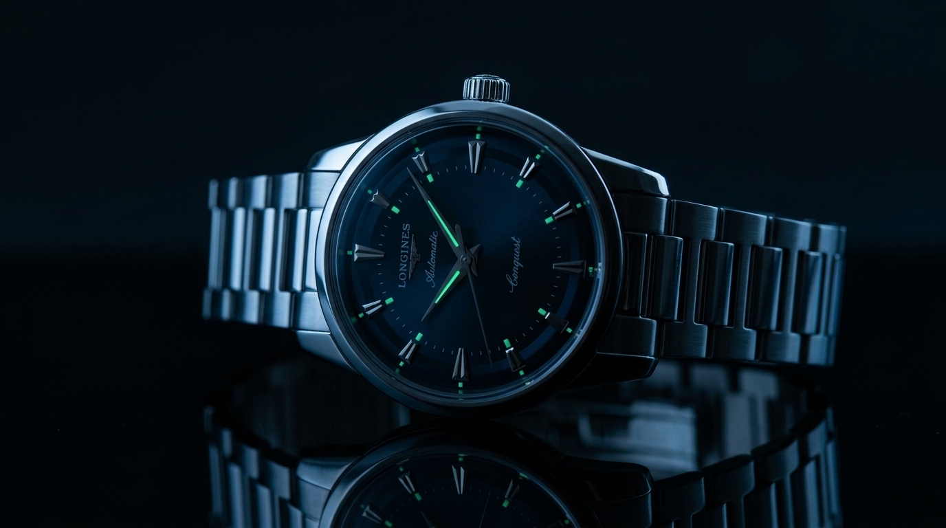 luxury mechanical watch detail