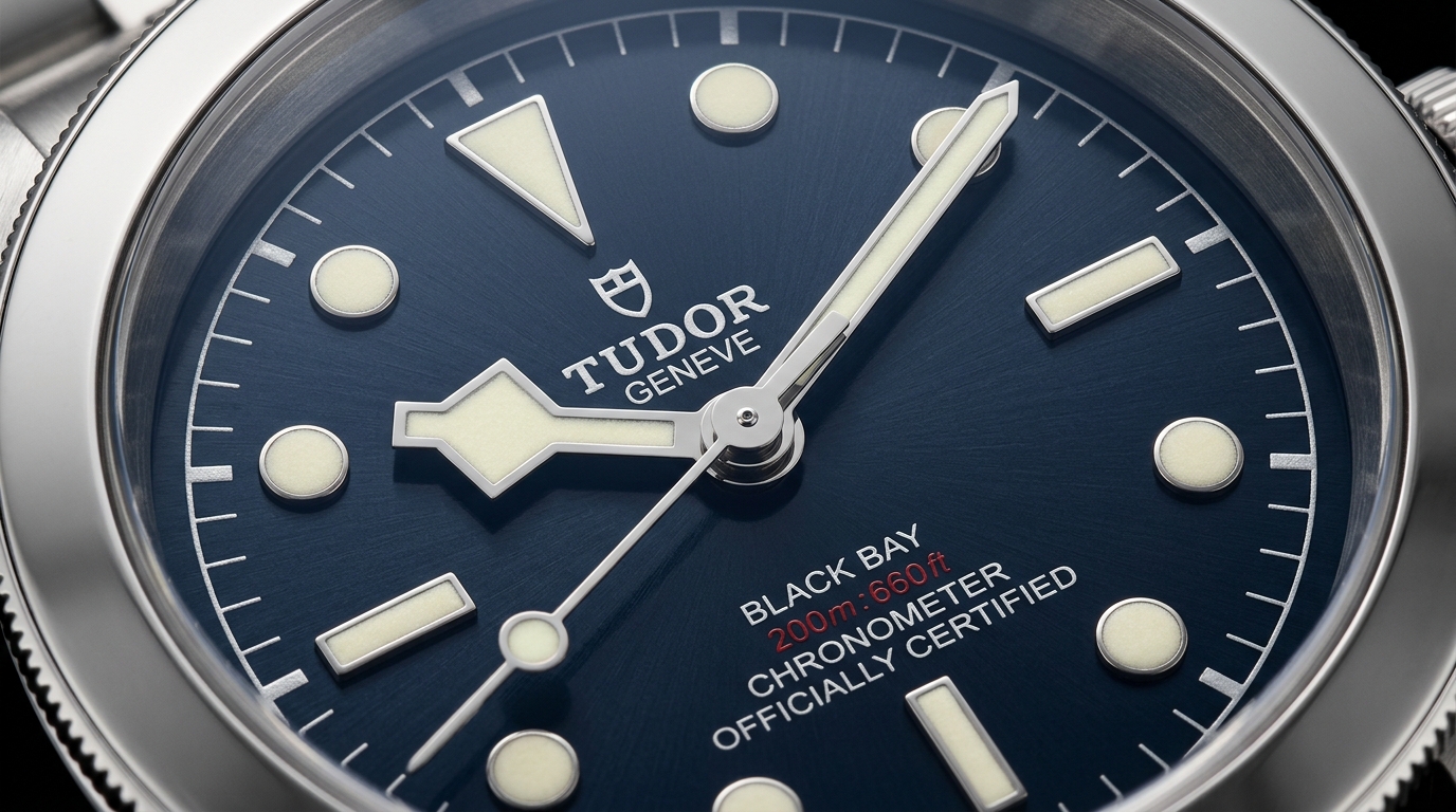 luxury mechanical watch detail