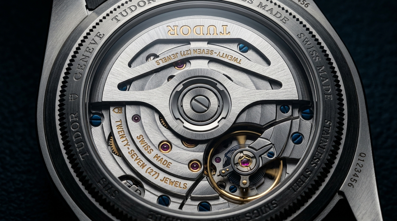 luxury mechanical watch detail