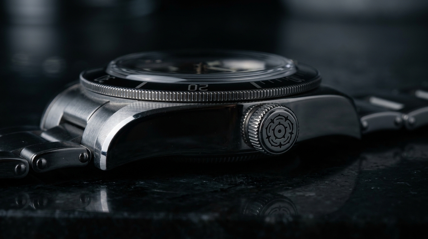 luxury mechanical watch detail