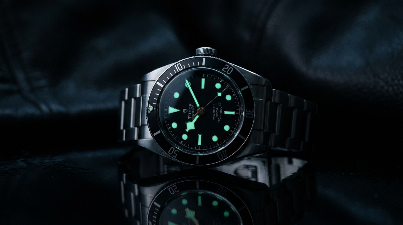 luxury mechanical watch detail