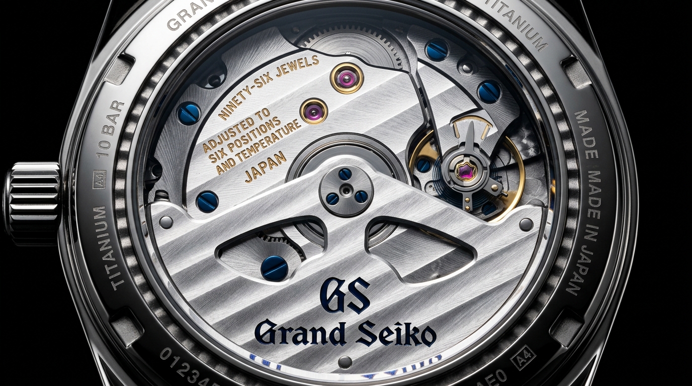 luxury mechanical watch detail