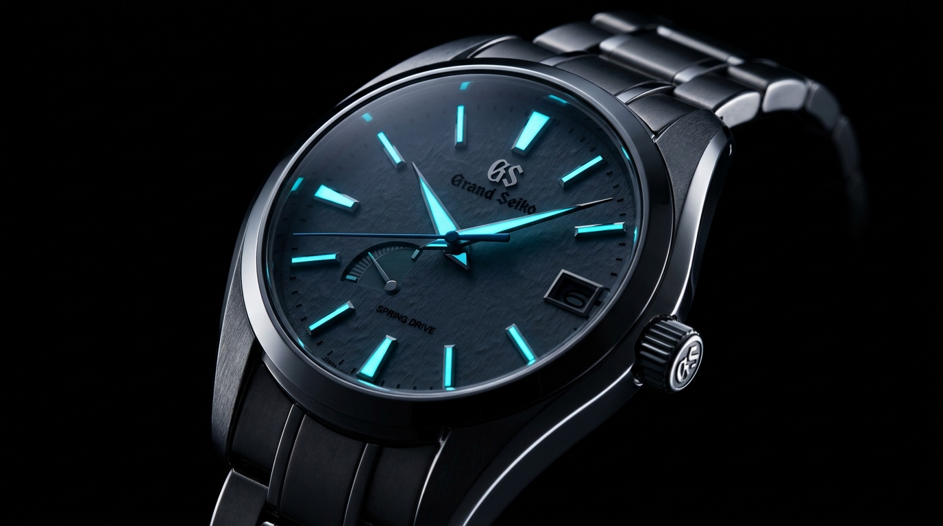 luxury mechanical watch detail