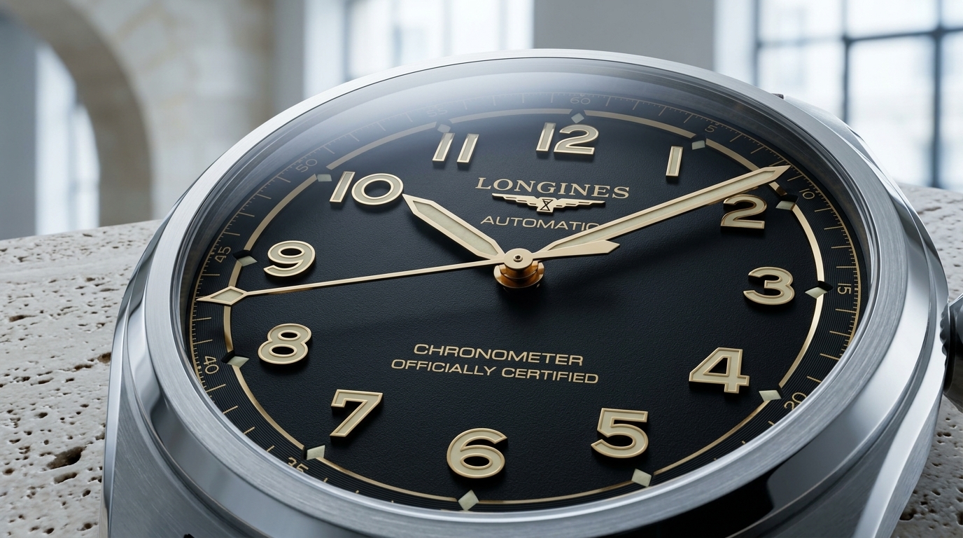 luxury mechanical watch detail