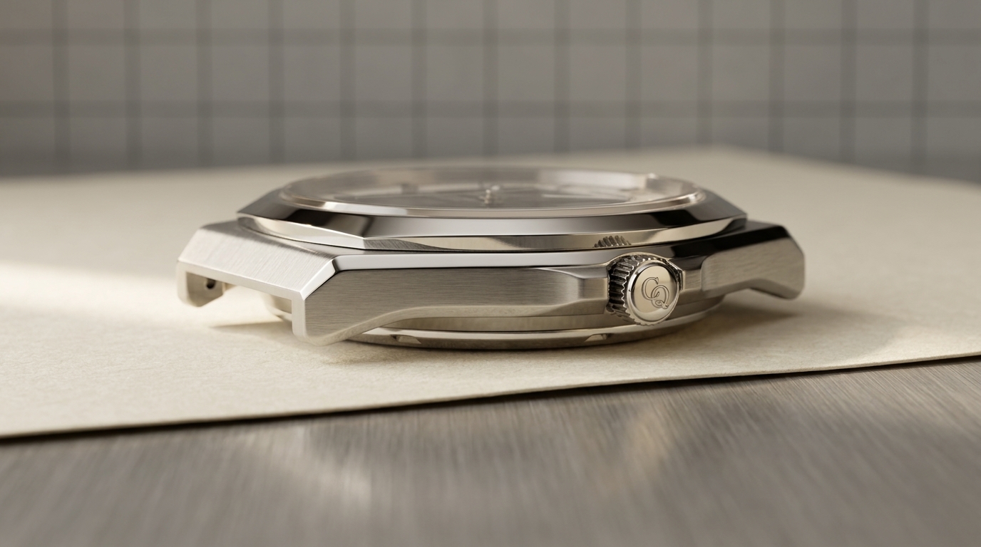 luxury mechanical watch detail