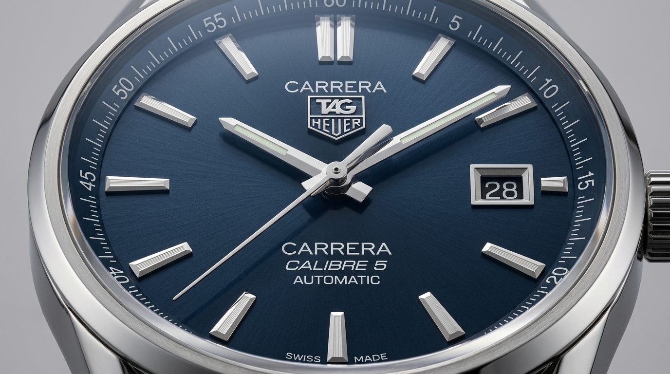 luxury mechanical watch detail