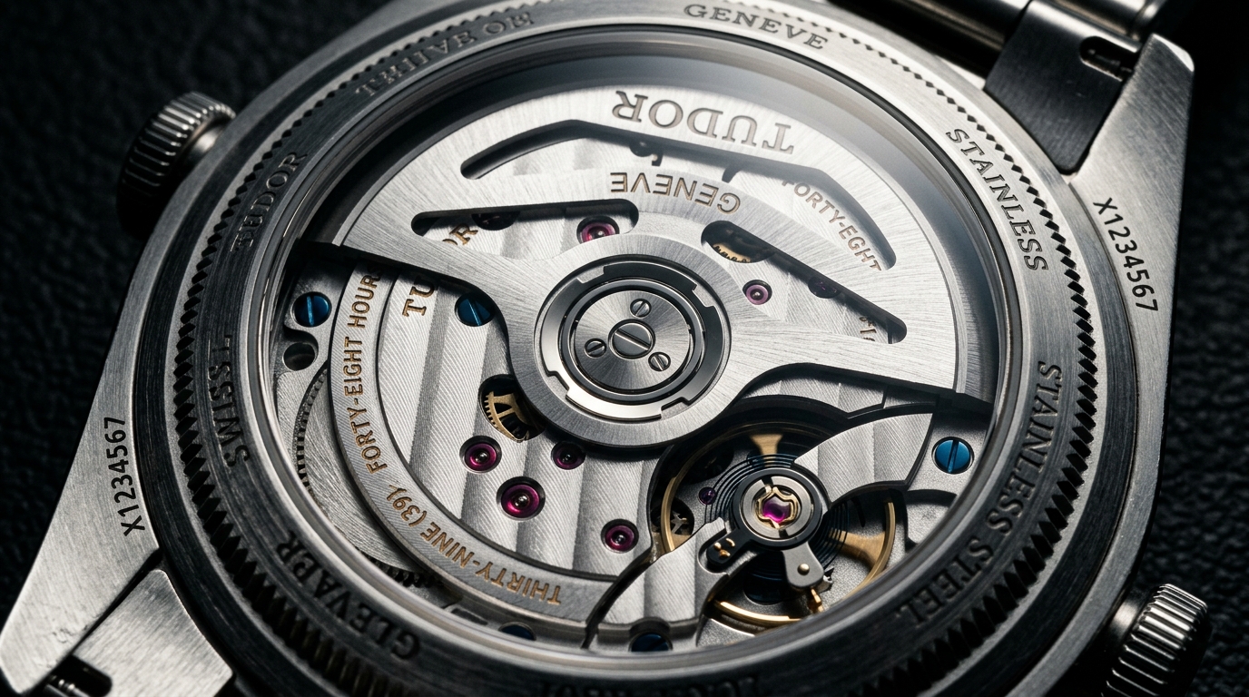 luxury mechanical watch detail