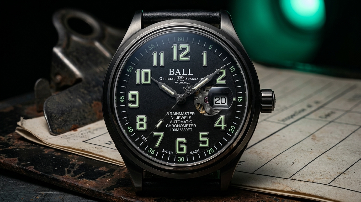 luxury mechanical watch detail