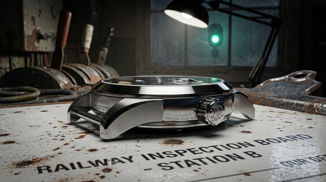 luxury mechanical watch detail