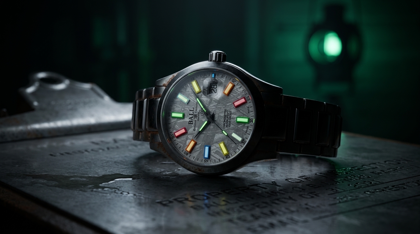 luxury mechanical watch detail