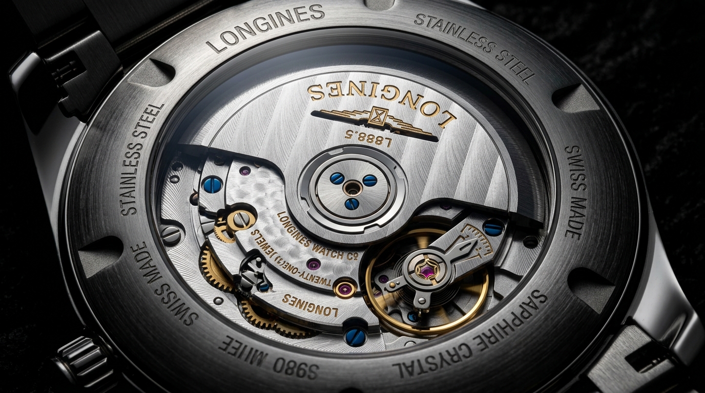 luxury mechanical watch detail