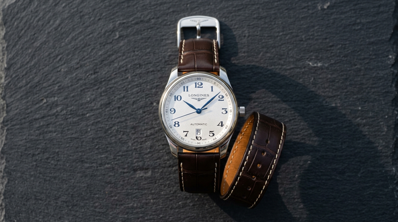 luxury mechanical watch detail