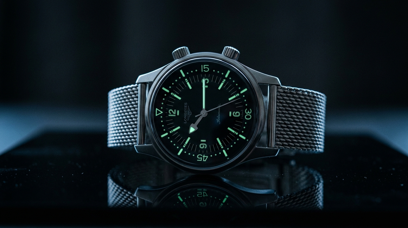 luxury mechanical watch detail