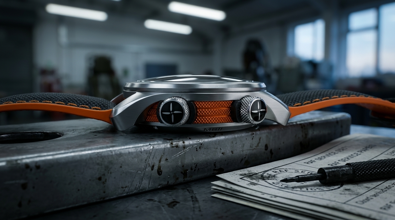 luxury mechanical watch detail