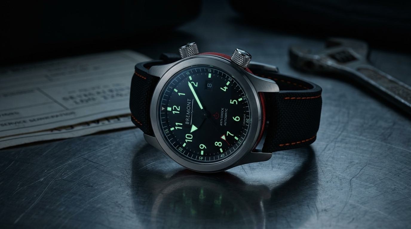 luxury mechanical watch detail