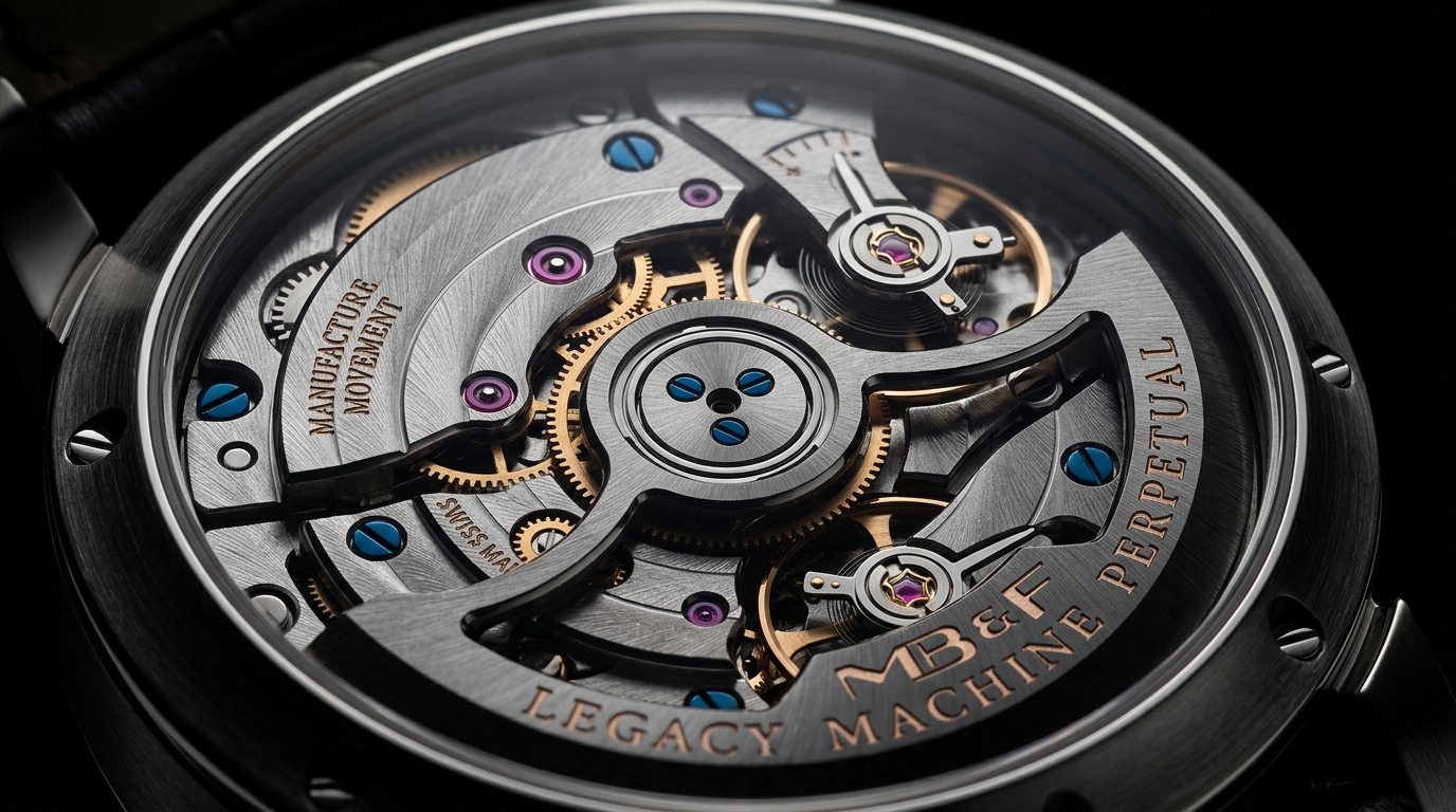 luxury mechanical watch detail