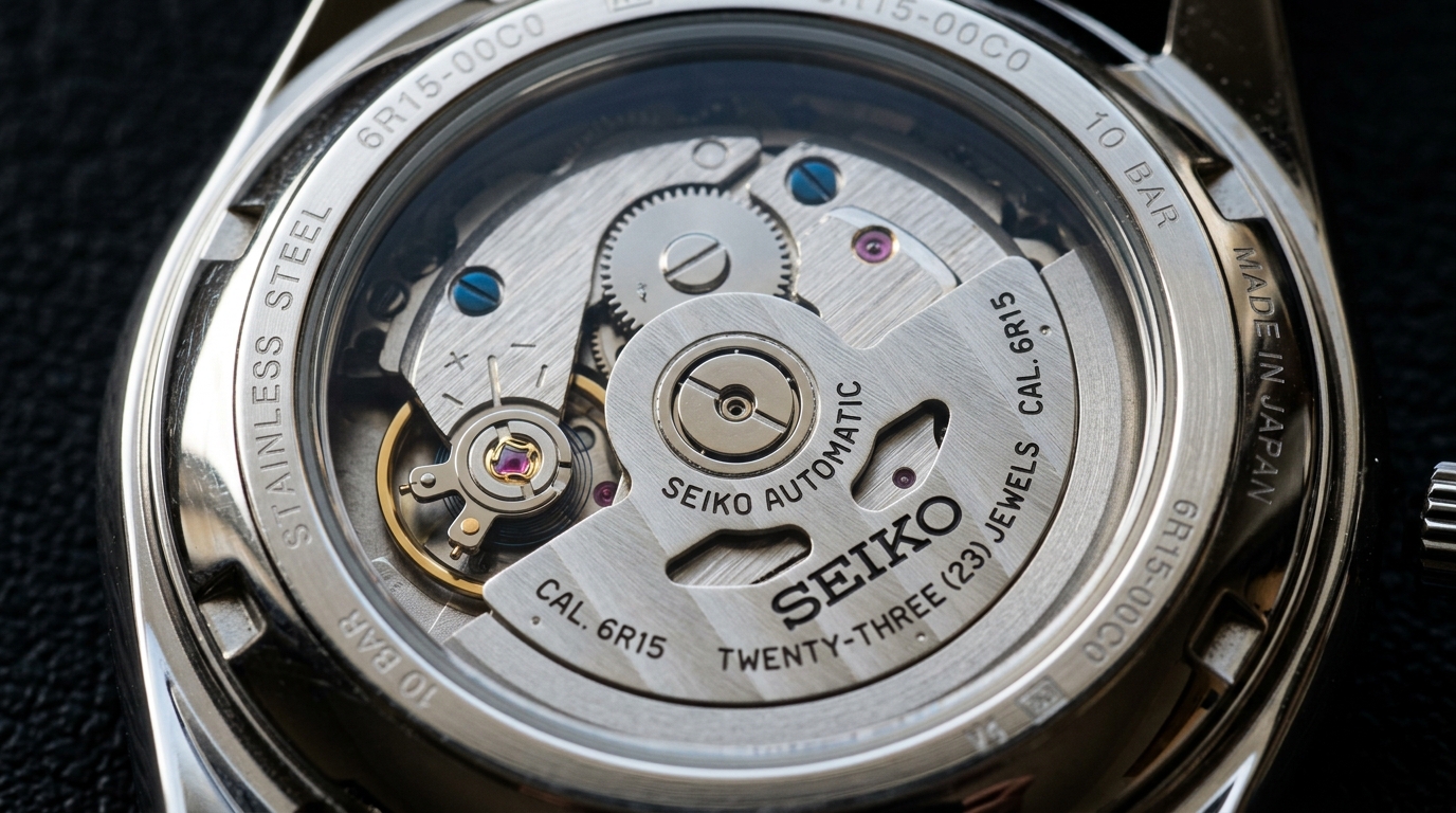 luxury mechanical watch detail