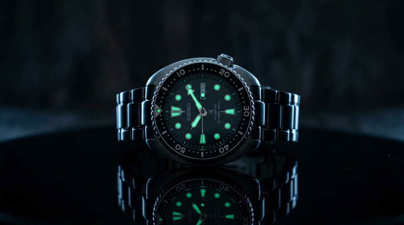 luxury mechanical watch detail