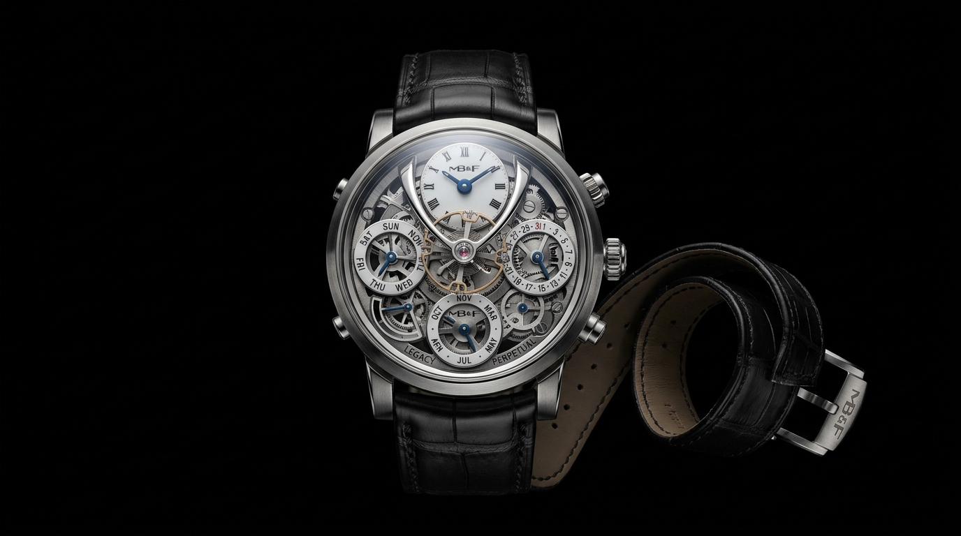luxury mechanical watch detail