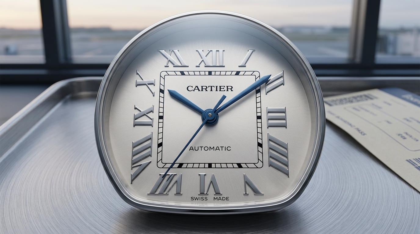 luxury mechanical watch detail