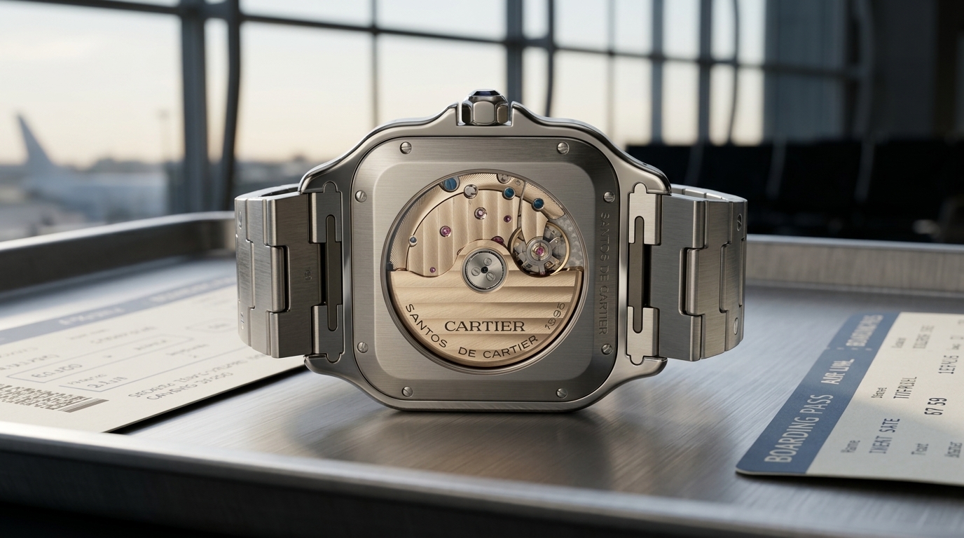 luxury mechanical watch detail