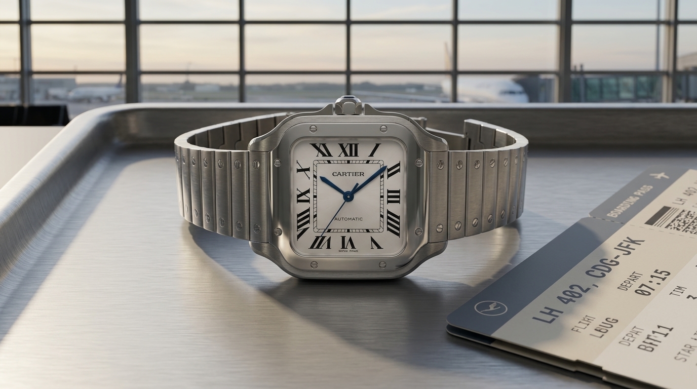 luxury mechanical watch detail
