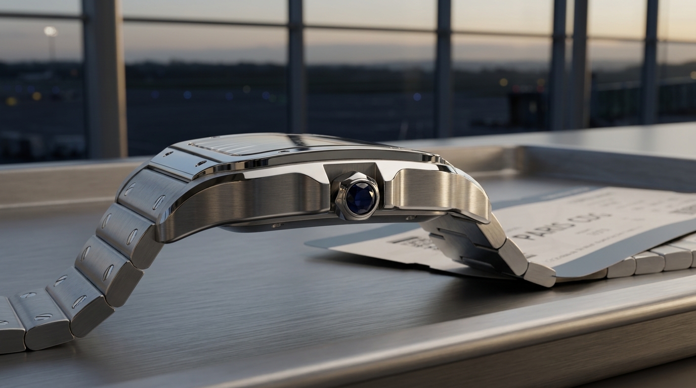 luxury mechanical watch detail