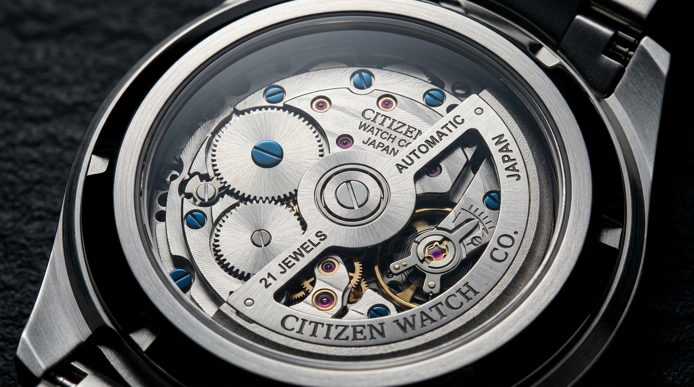 luxury mechanical watch detail