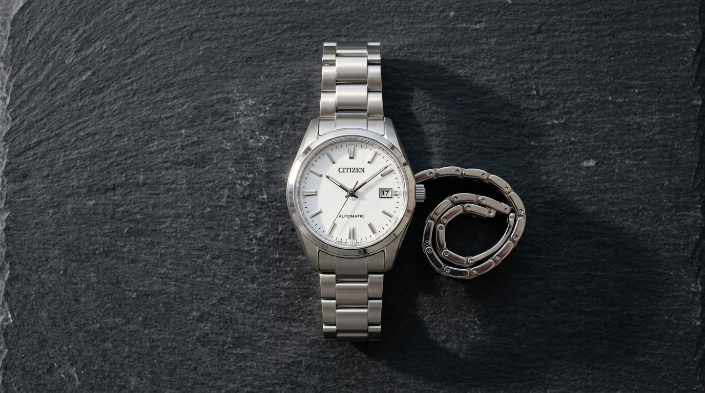 luxury mechanical watch detail