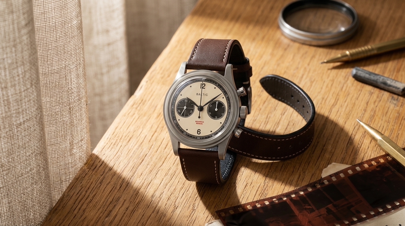 luxury mechanical watch detail