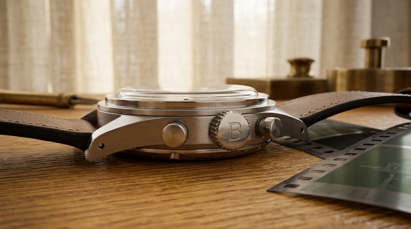 luxury mechanical watch detail