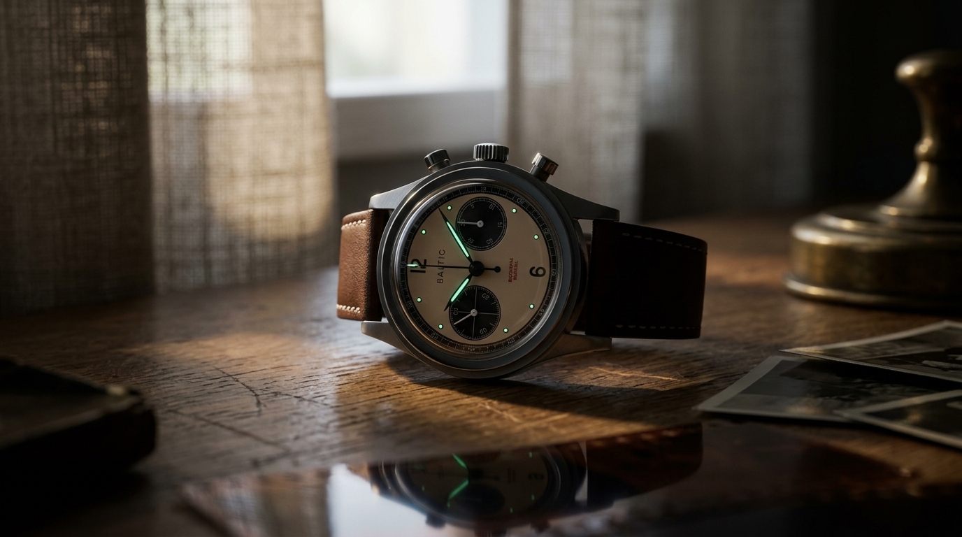 luxury mechanical watch detail