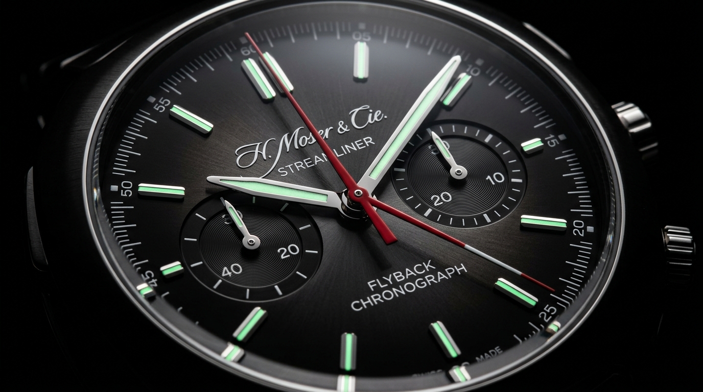 luxury mechanical watch detail