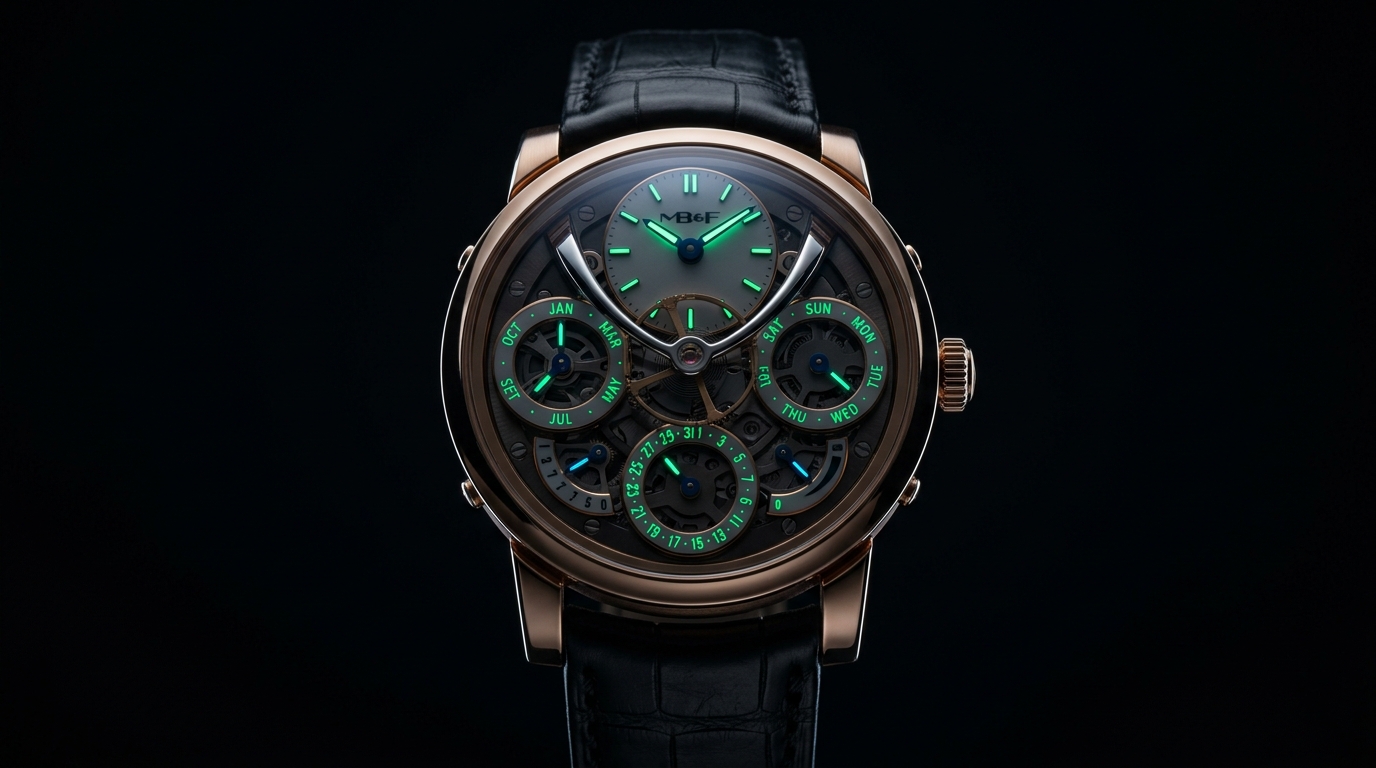 luxury mechanical watch detail