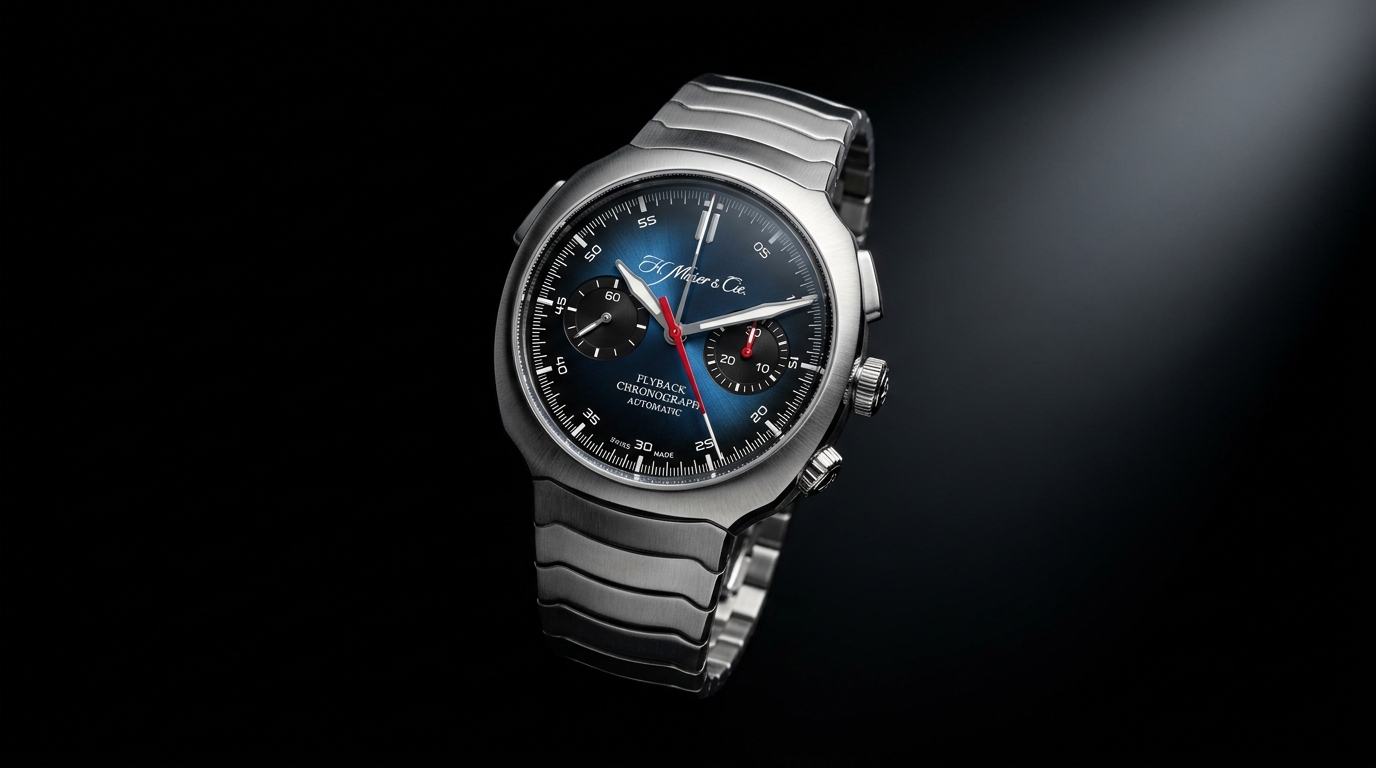 luxury mechanical watch detail