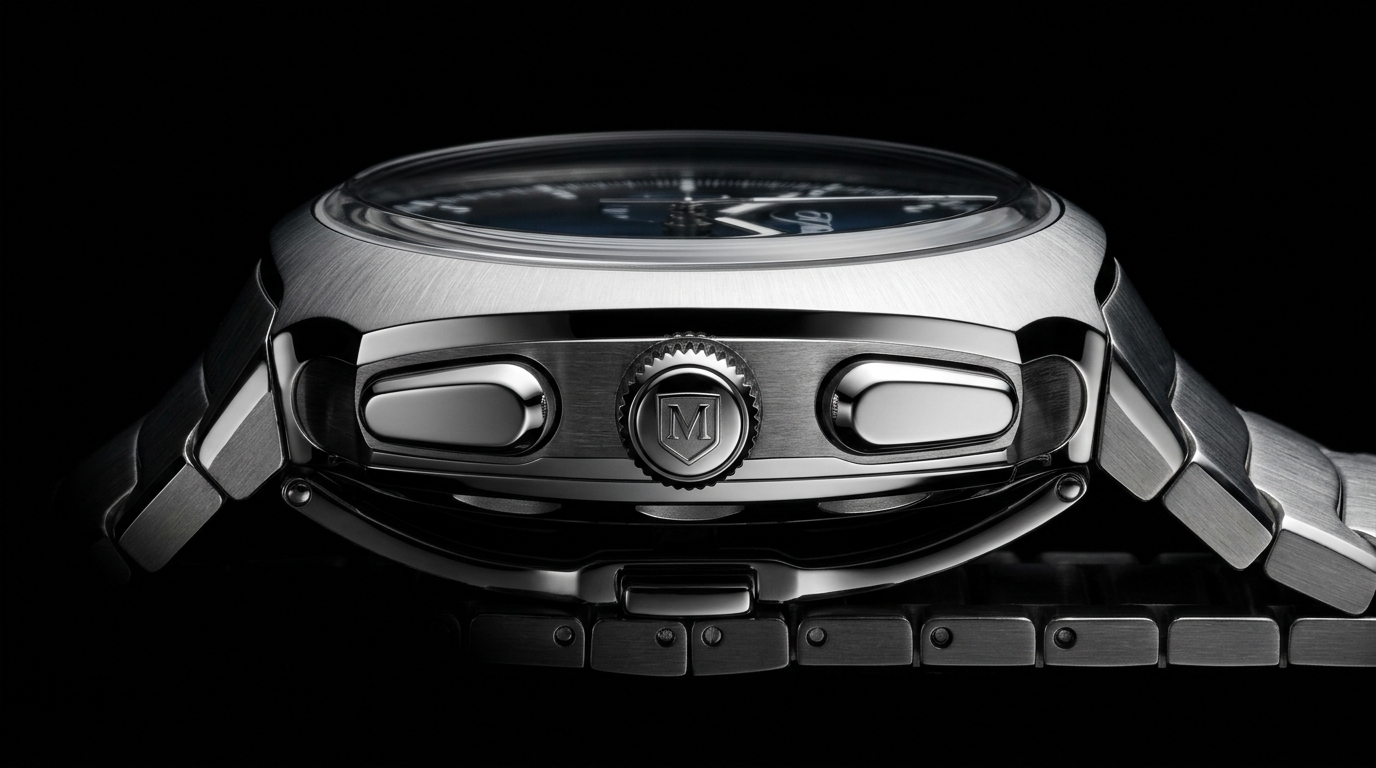 luxury mechanical watch detail
