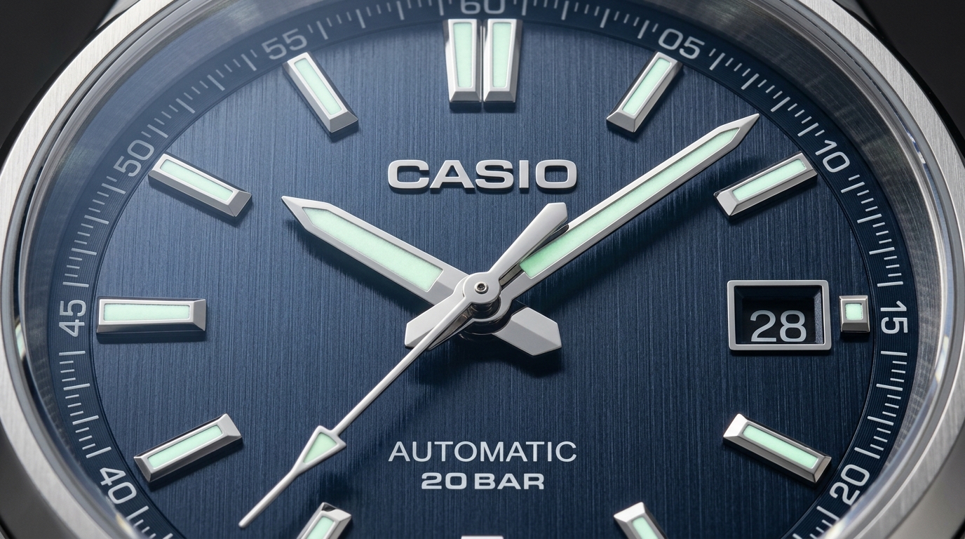 luxury mechanical watch detail