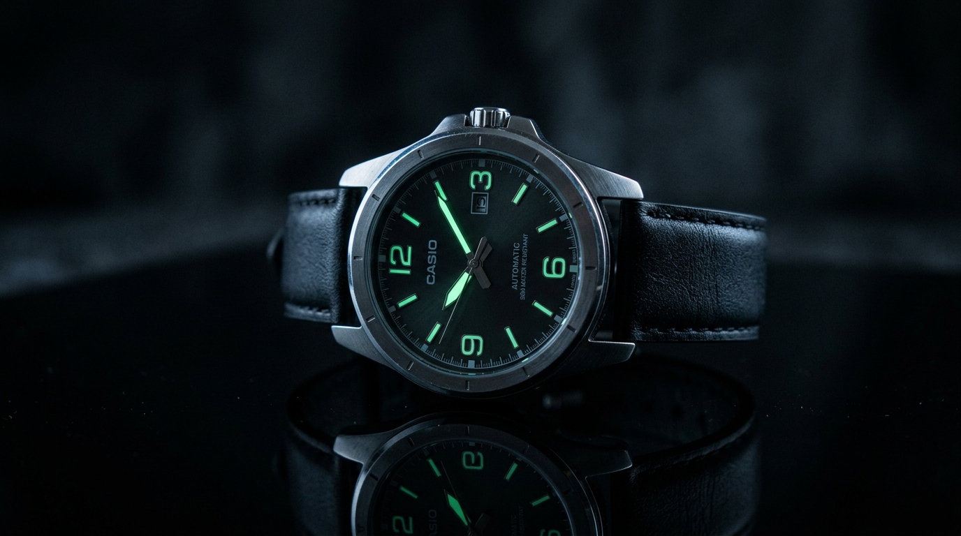 luxury mechanical watch detail