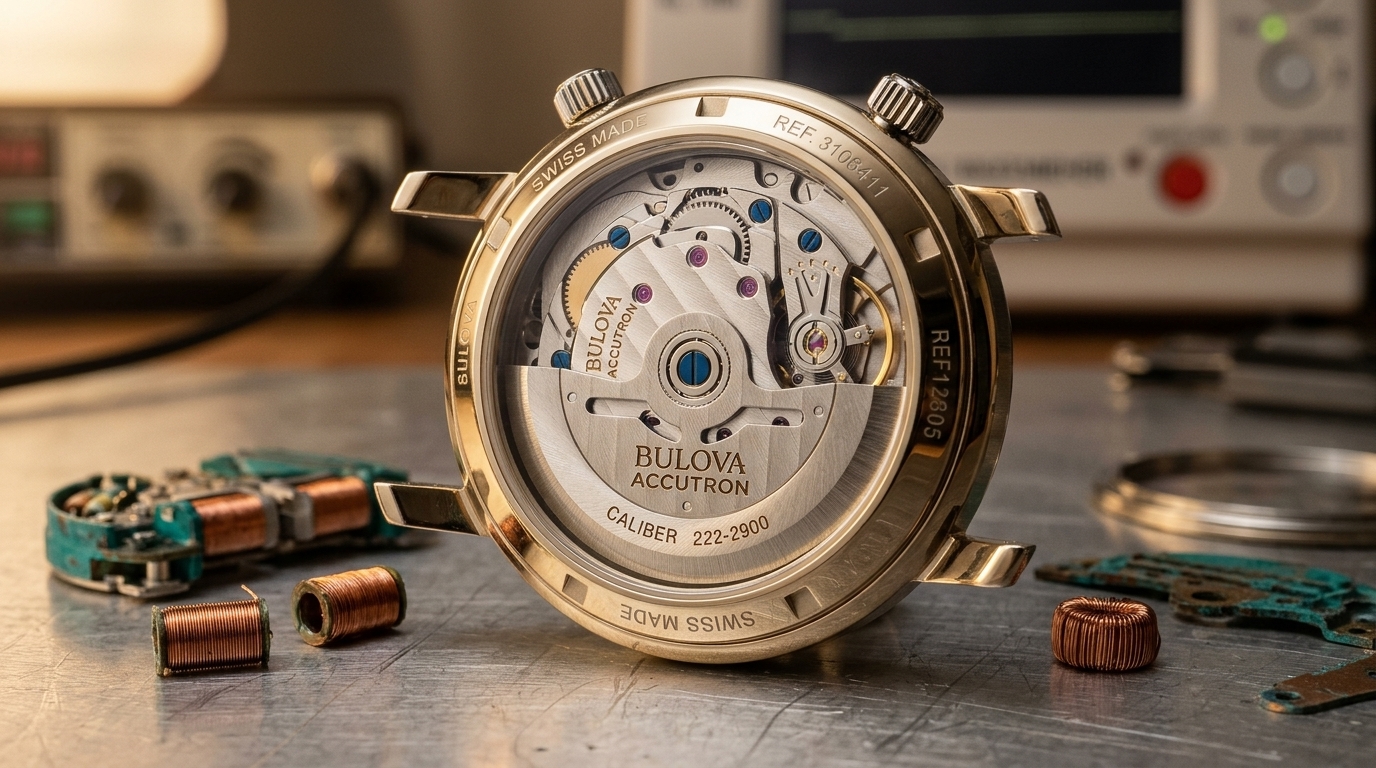 luxury mechanical watch detail