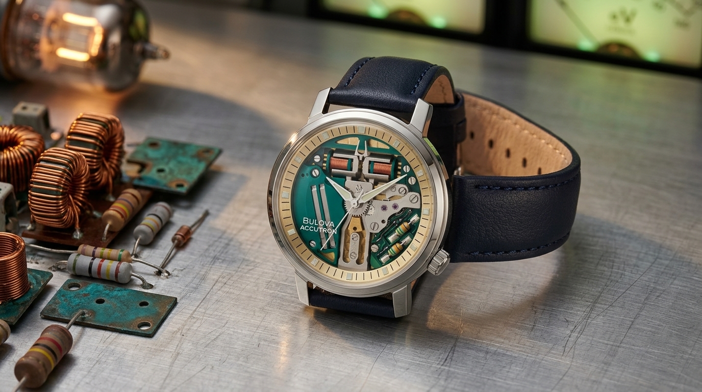 luxury mechanical watch detail