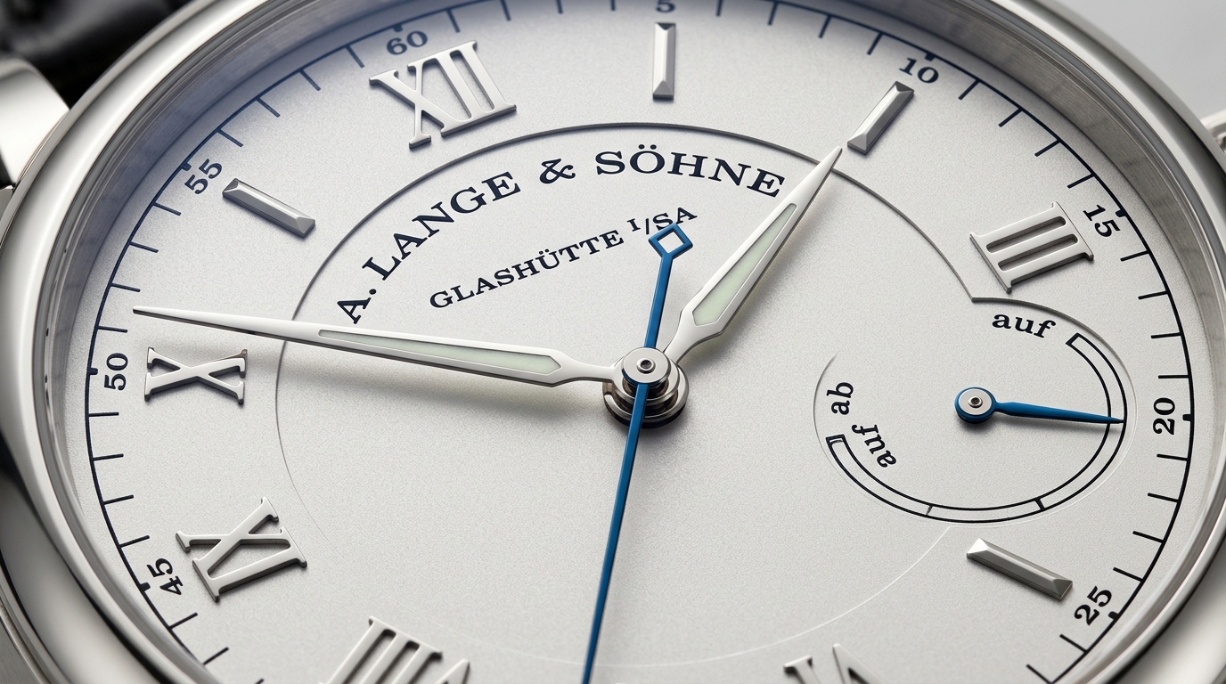 luxury mechanical watch detail