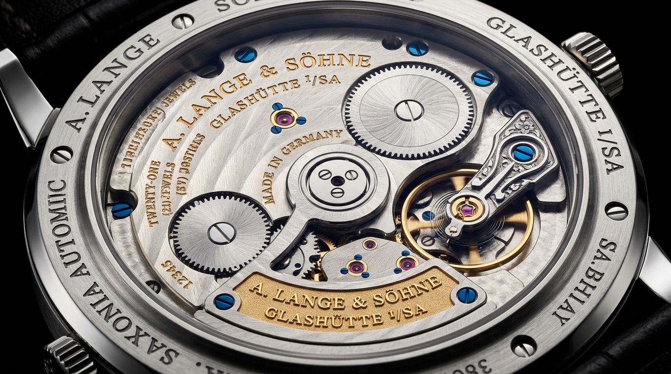 luxury mechanical watch detail