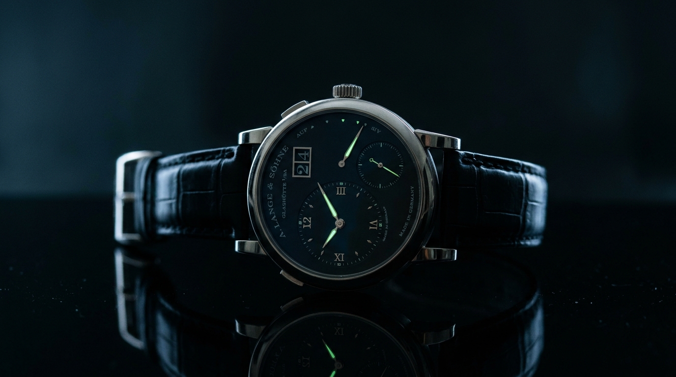 luxury mechanical watch detail