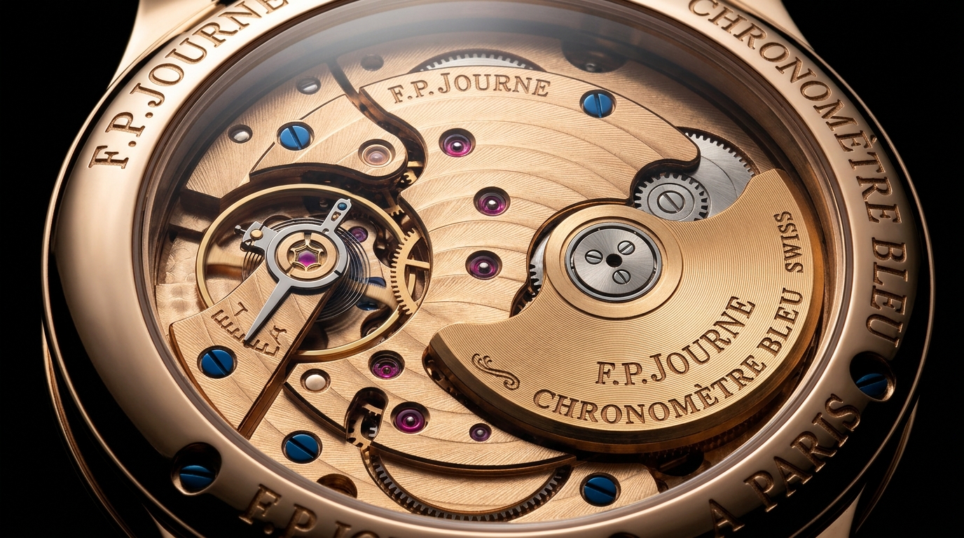 luxury mechanical watch detail